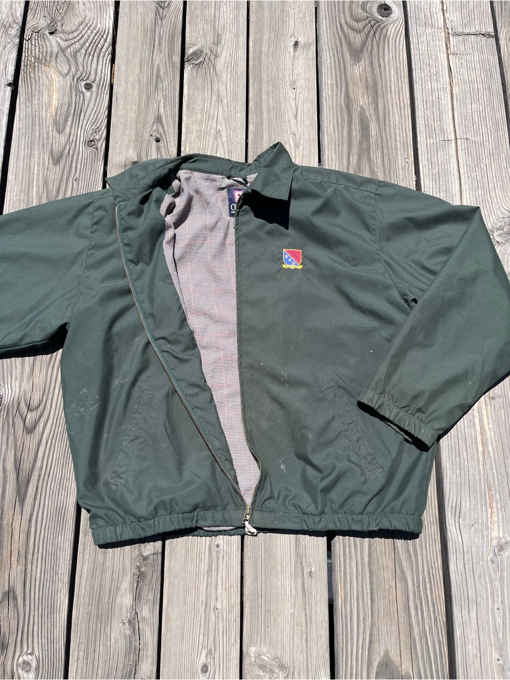 Vintage Chaps Ralph Lauren Harrington Style Jacket Olive Green Large